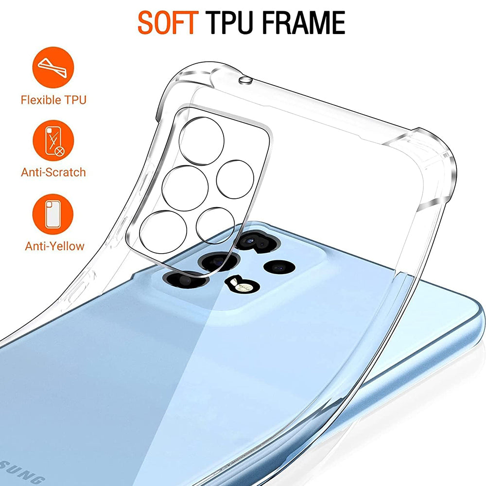 Custodia per Samsung Galaxy A33 5G A336, Techsuit, Shockproof Clear, Trasparente