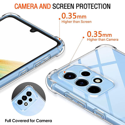 Custodia per Samsung Galaxy A33 5G A336, Techsuit, Shockproof Clear, Trasparente