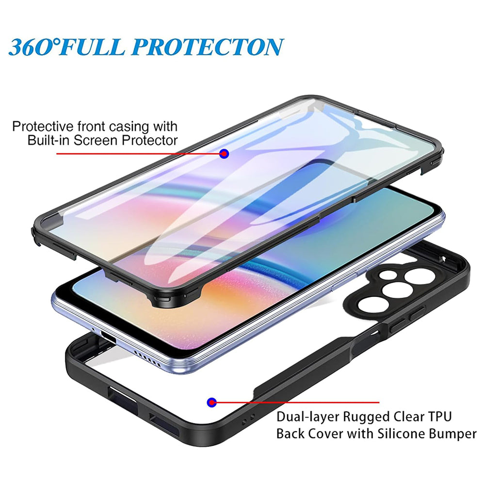 Custodia per Samsung Galaxy A34 A346, Techsuit, ColorVerse 360, Nera