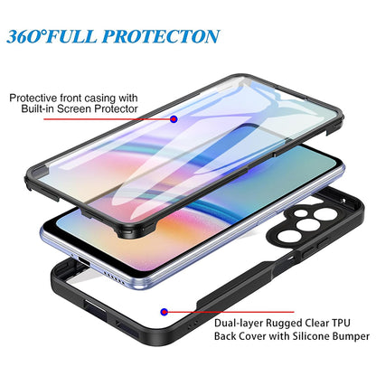 Custodia per Samsung Galaxy A34 A346, Techsuit, ColorVerse 360, Nera