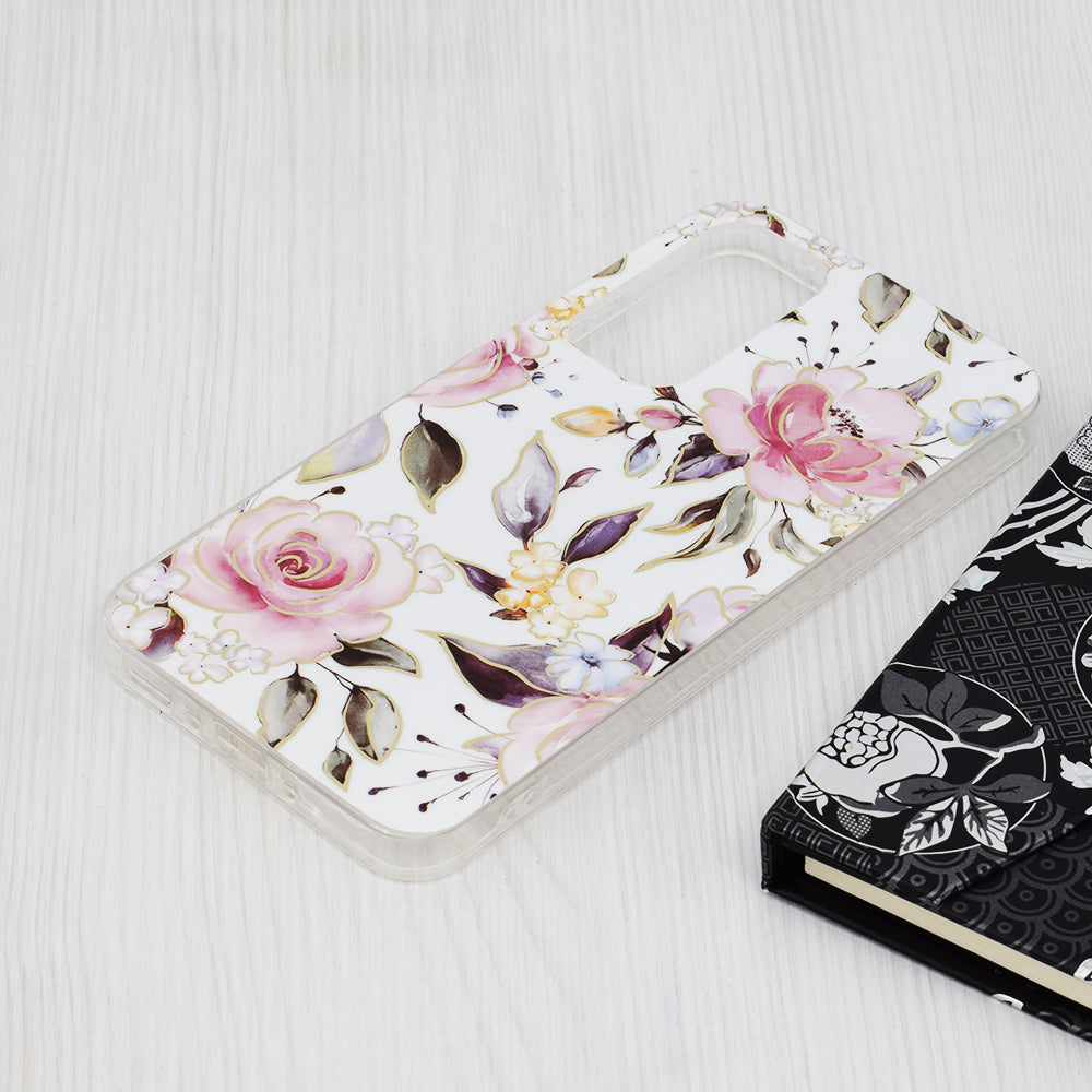 Custodia per Samsung Galaxy A35 5G A356, Techsuit, Marble, Bianca