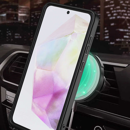 Custodia per Samsung Galaxy A35 5G A356, Techsuit, RuggedCam, Blu