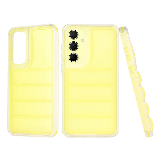 Case for Samsung Galaxy A35 5G A356, Techsuit, Wave Shield, Yellow