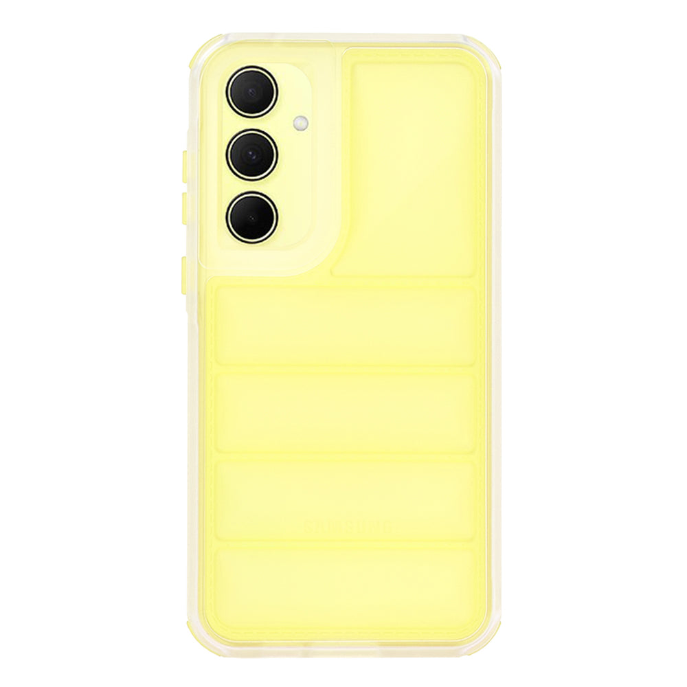 Custodia per Samsung Galaxy A35 5G A356, Techsuit, Wave Shield, Gialla