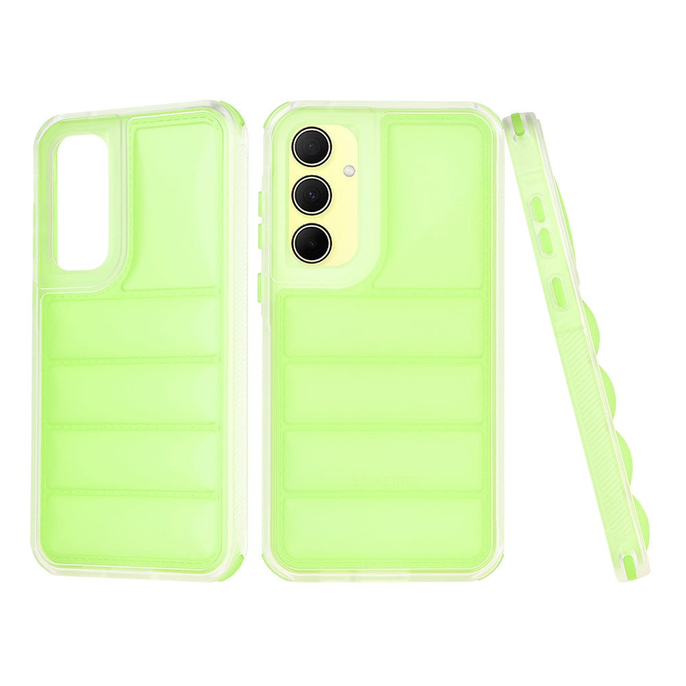 Custodia per Samsung Galaxy A35 5G A356, Techsuit, Wave Shield, Verde