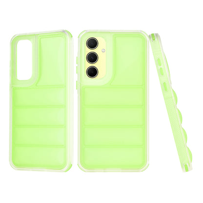 Custodia per Samsung Galaxy A35 5G A356, Techsuit, Wave Shield, Verde