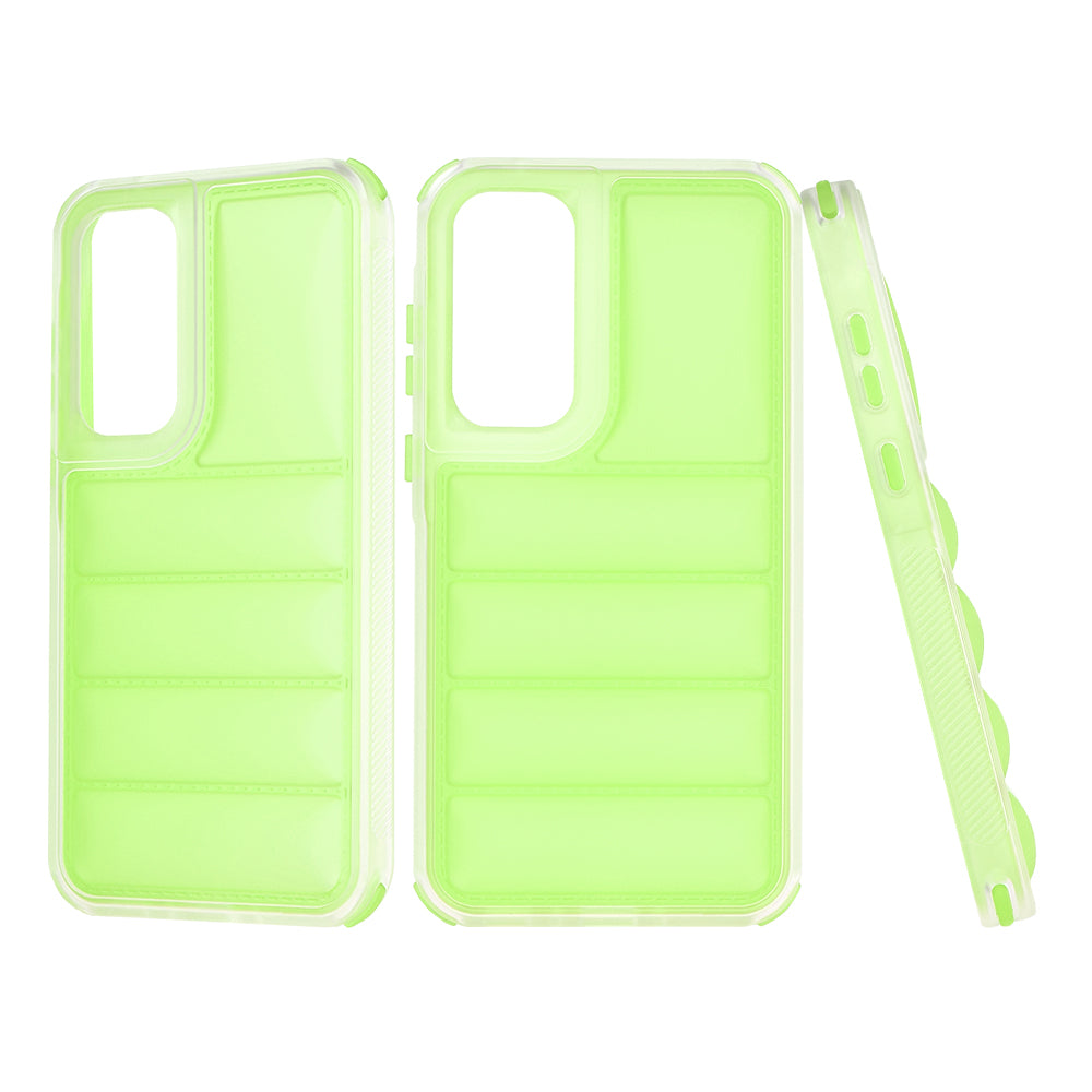 Custodia per Samsung Galaxy A35 5G A356, Techsuit, Wave Shield, Verde