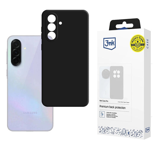 Custodia per Samsung Galaxy A36 A366, 3MK, Pro, Nera Opaca
