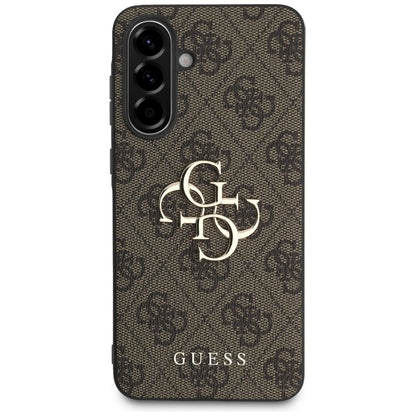Custodia per Samsung Galaxy A36 A366, Guess, 4G Big Logo, Marrone