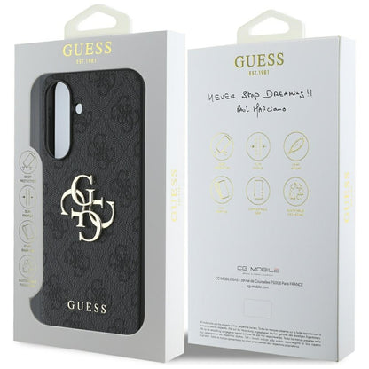 Custodia per Samsung Galaxy A36 A366, Guess, 4G Big Logo, Nera