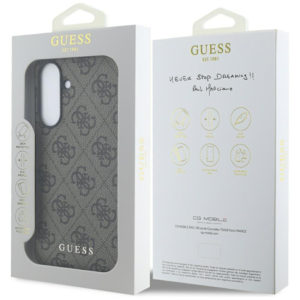 Custodia per Samsung Galaxy A36 A366, Guess, 4G Classic, Nera