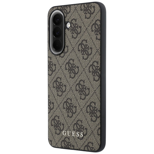 Custodia per Samsung Galaxy A37 5G, Guess, 4G Classic Logo Charm, Marrone