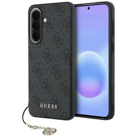 Custodia per Samsung Galaxy A37 5G, Guess, 4G Classic Logo Charm, Nera