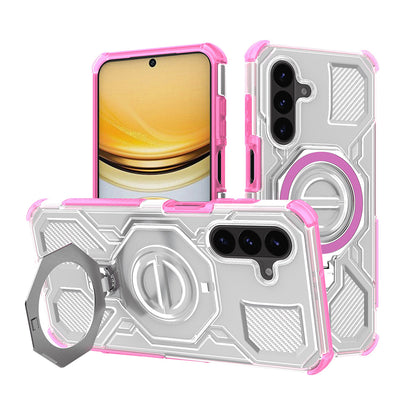 Custodia per Samsung Galaxy A37 5G, Techsuit, Carbon Shield Pro, Rosa