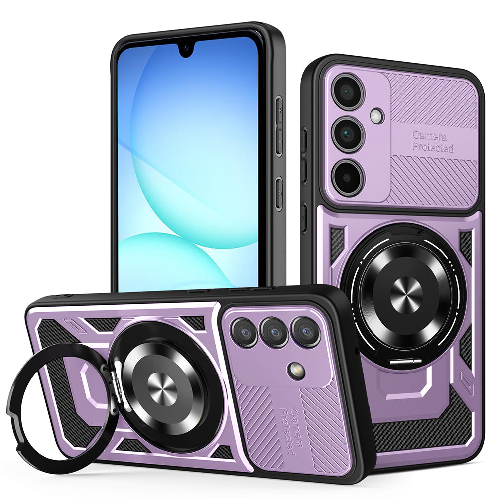Custodia per Samsung Galaxy A37 5G, Techsuit, RuggedCam, Viola