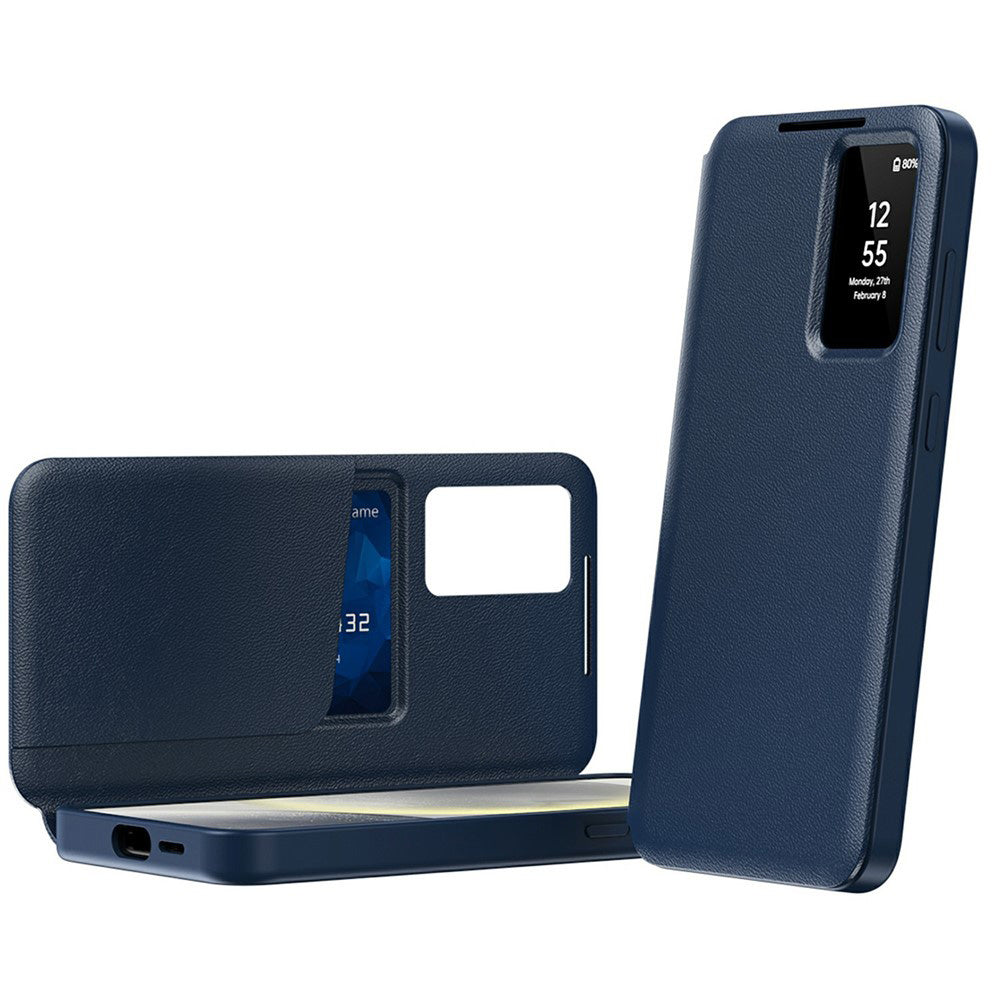 Custodia per Samsung Galaxy A37 5G, Techsuit, SmartView, Blu