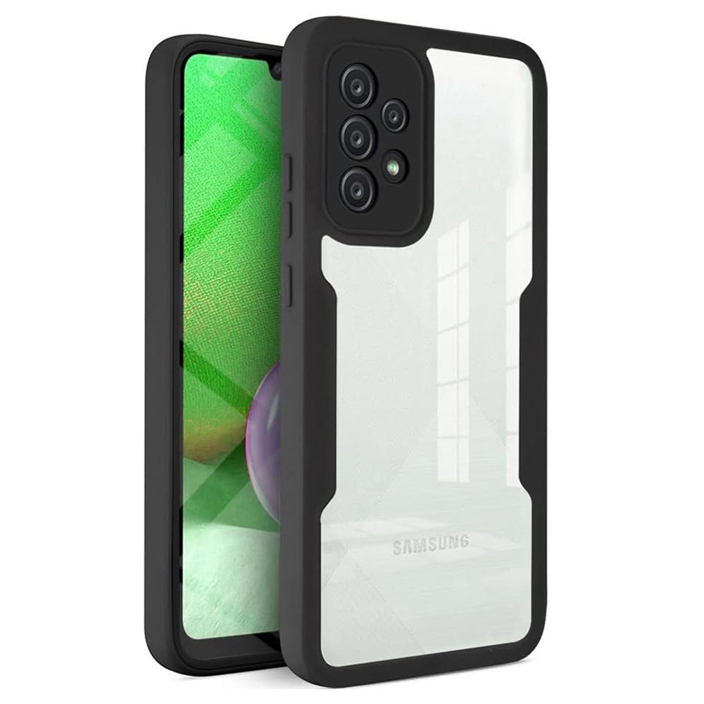 Custodia per Samsung Galaxy A52s 5G A528 / A52 5G A526 / A52 A525, Techsuit, ColorVerse 360, Nera