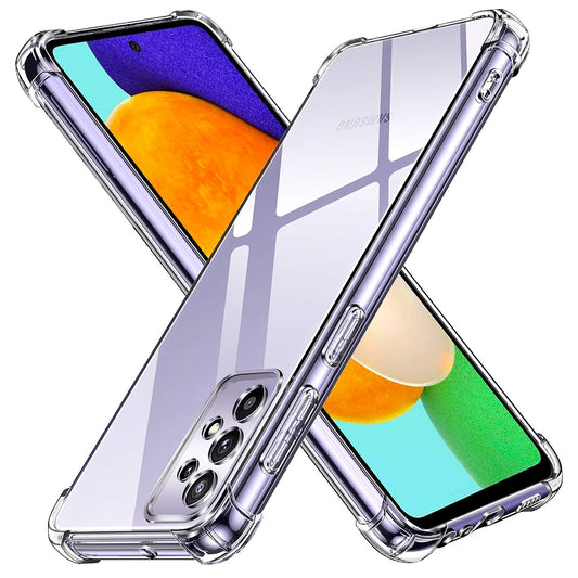 Custodia per Samsung Galaxy A52s 5G A528 / A52 5G A526 / A52 A525, Techsuit, Shockproof Clear, Trasparente