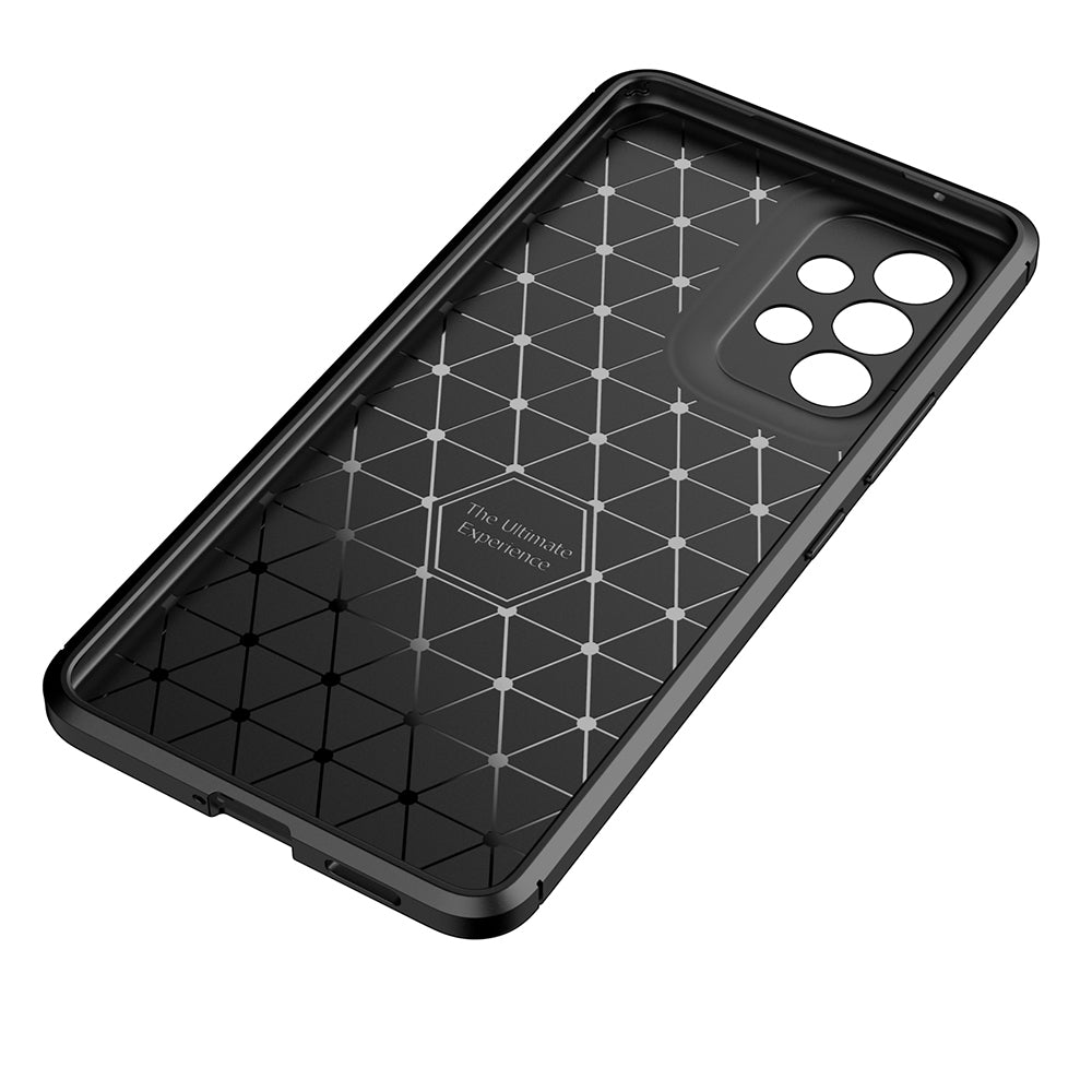 Custodia per Samsung Galaxy A53 5G A536, Techsuit, CarbonFiber, Nera
