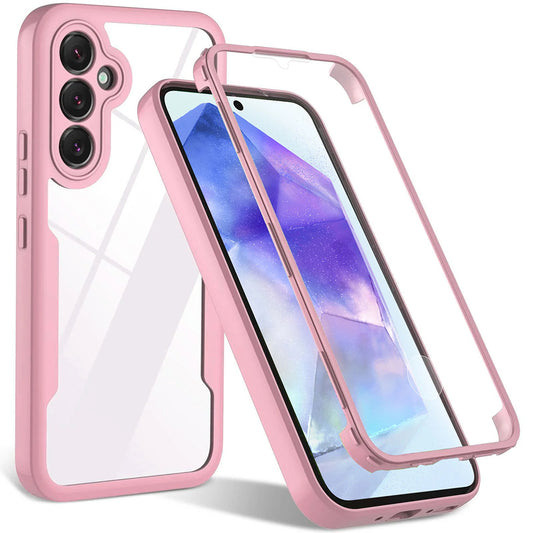 Custodia per Samsung Galaxy A54 A546, Techsuit, ColorVerse 360, Rosa