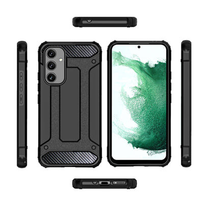 Custodia per Samsung Galaxy A54 A546, Techsuit, Hybrid Armor, Nera