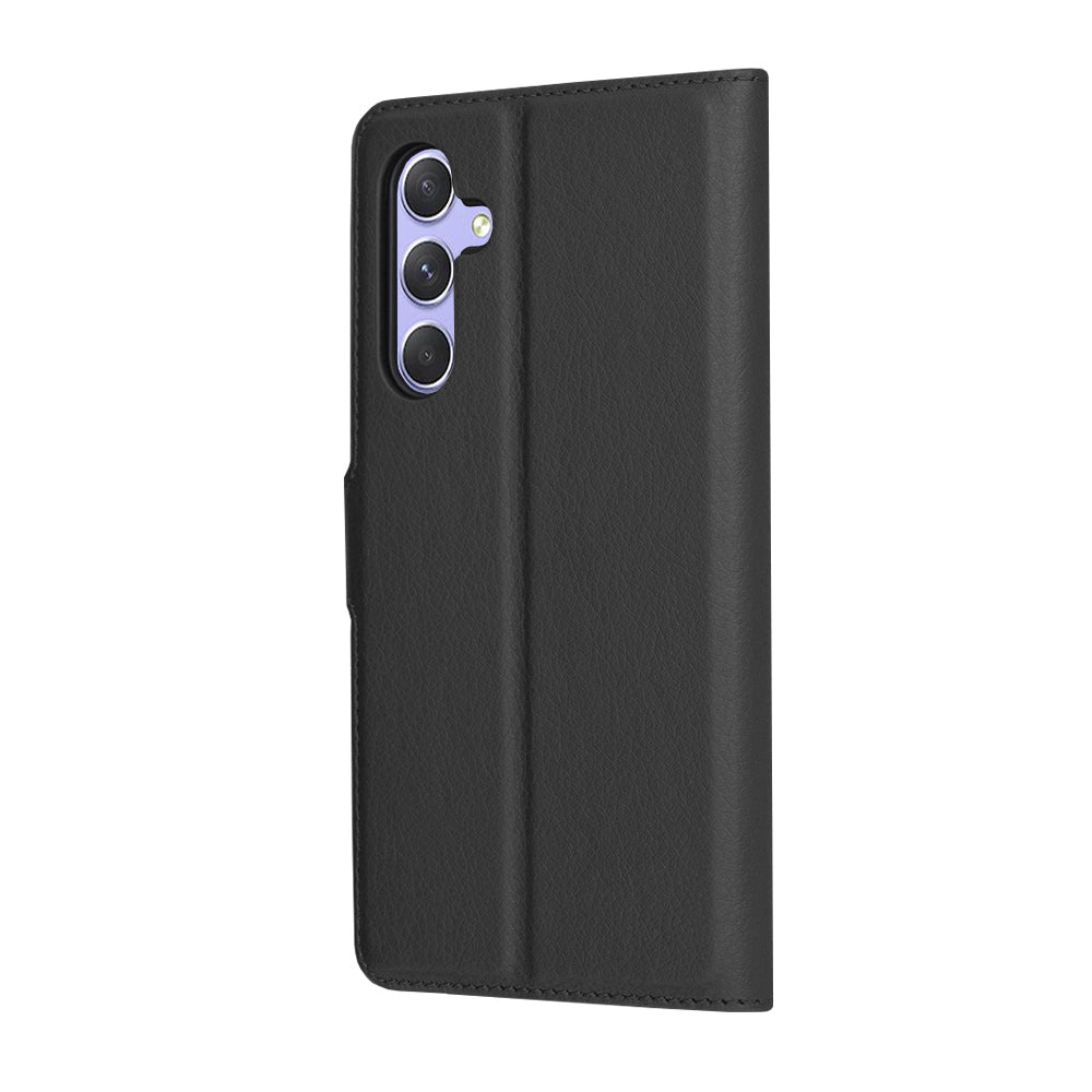 Custodia per Samsung Galaxy A54 A546, Techsuit, Leather Folio, Nera