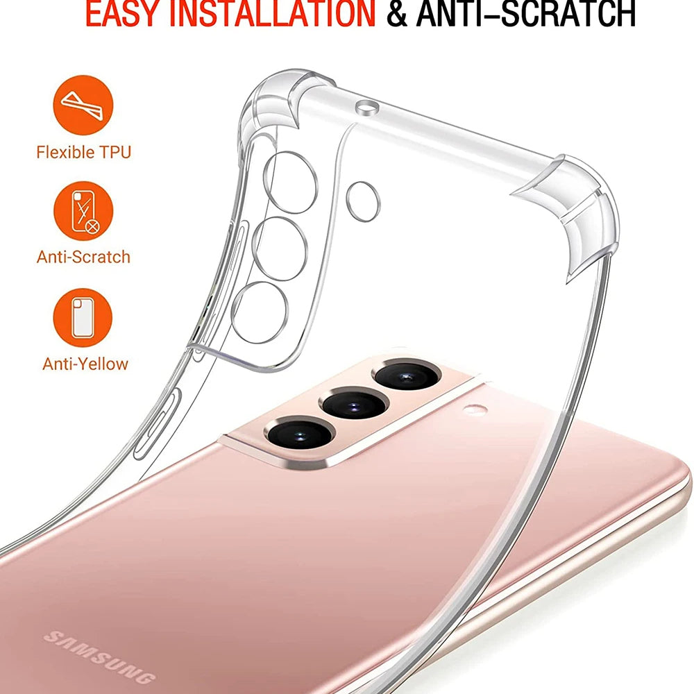 Custodia per Samsung Galaxy A54 A546, Techsuit, Shockproof Clear, Trasparente