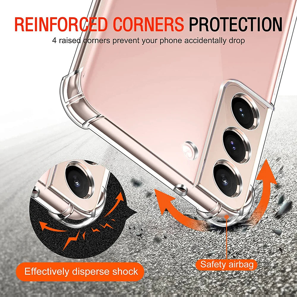 Custodia per Samsung Galaxy A54 A546, Techsuit, Shockproof Clear, Trasparente