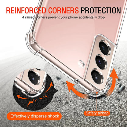 Custodia per Samsung Galaxy A54 A546, Techsuit, Shockproof Clear, Trasparente