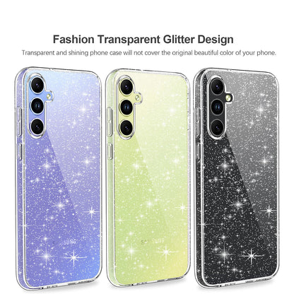 Custodia per Samsung Galaxy A54 A546, Techsuit, SparkleSkin, Trasparente