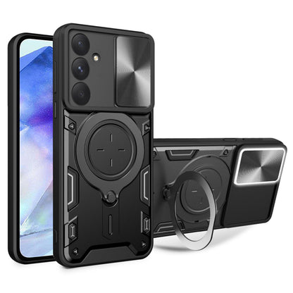 Custodia per Samsung Galaxy A55 5G A556, Techsuit, CamGuard Pro, Nera