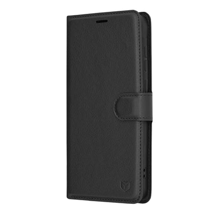 Custodia per Samsung Galaxy A55 5G A556, Techsuit, Leather Folio, Nera