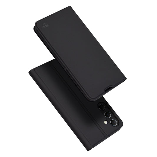 Custodia per Samsung Galaxy A55 5G A556, Techsuit, Magskin Book, Nera