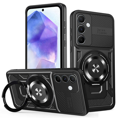 Custodia per Samsung Galaxy A55 5G A556, Techsuit, RuggedCam, Nera