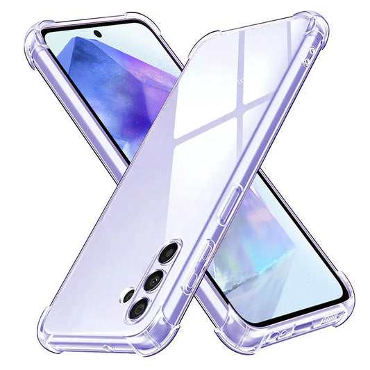 Custodia per Samsung Galaxy A55 5G A556, Techsuit, Shockproof Clear, Trasparente