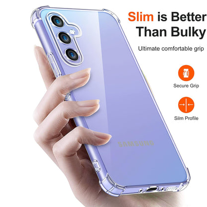 Custodia per Samsung Galaxy A55 5G A556, Techsuit, Shockproof Clear, Trasparente