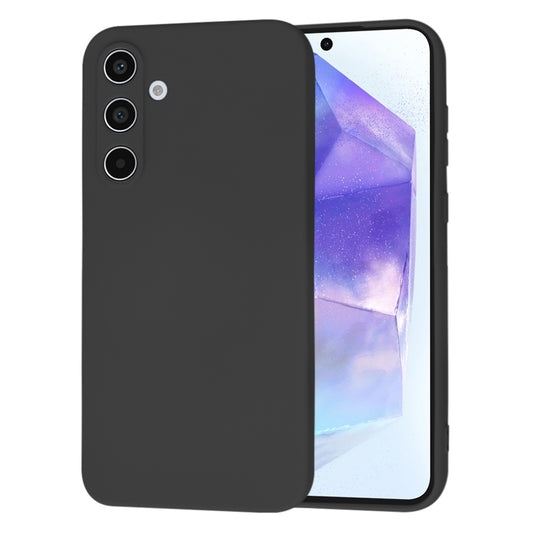 Custodia per Samsung Galaxy A55 5G A556, Techsuit, SoftFlex, Nera