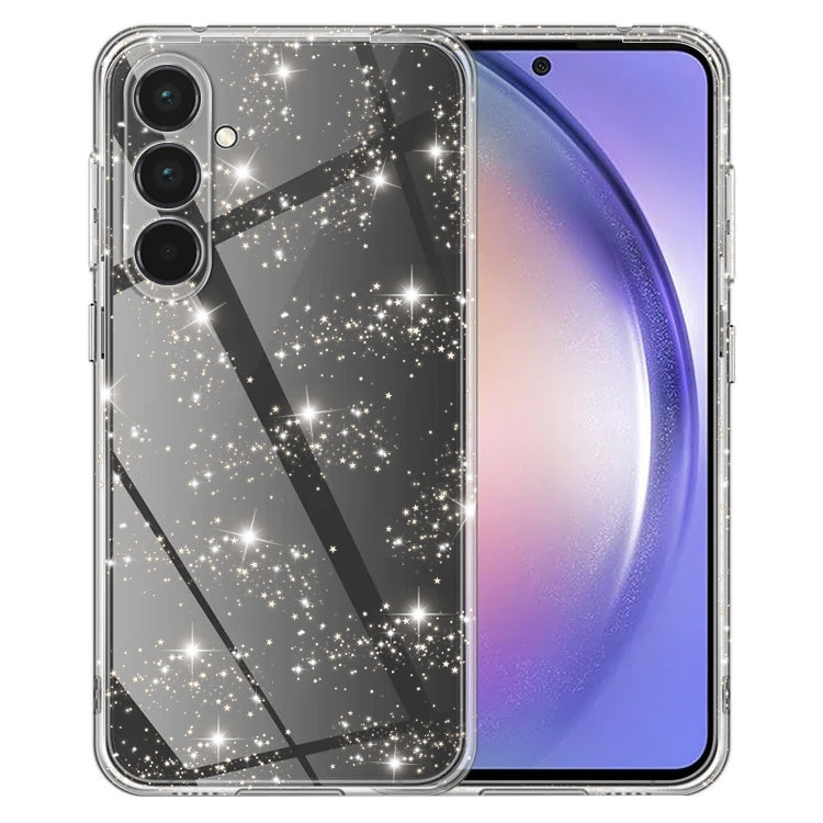 Custodia per Samsung Galaxy A55 5G A556, Techsuit, SparkleSkin, Trasparente