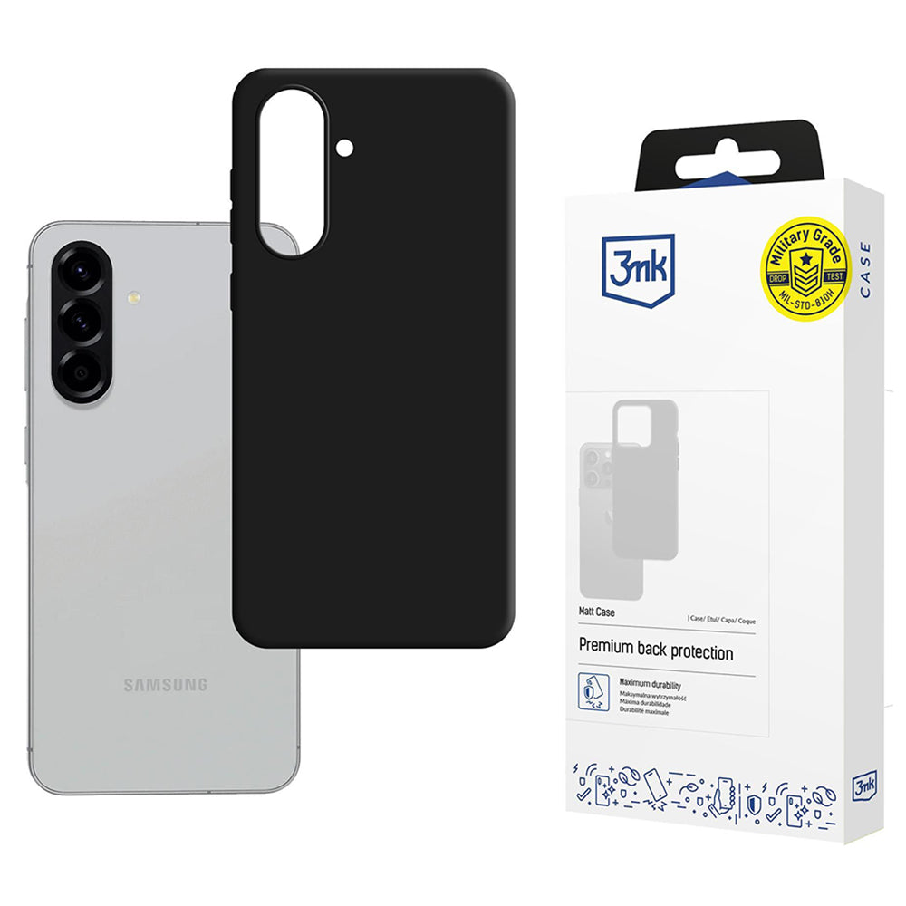 Custodia per Samsung Galaxy A56 A566 / A36 A366, 3MK, Nera Opaca