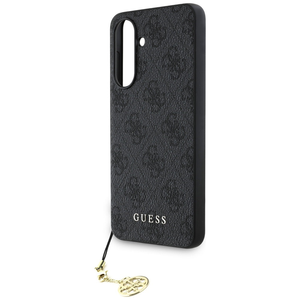 Custodia per Samsung Galaxy A56 A566, Guess, 4G Charm, Nera