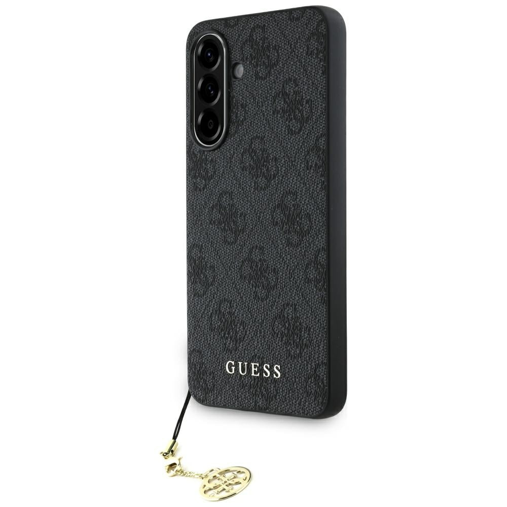Custodia per Samsung Galaxy A56 A566, Guess, 4G Charm, Nera