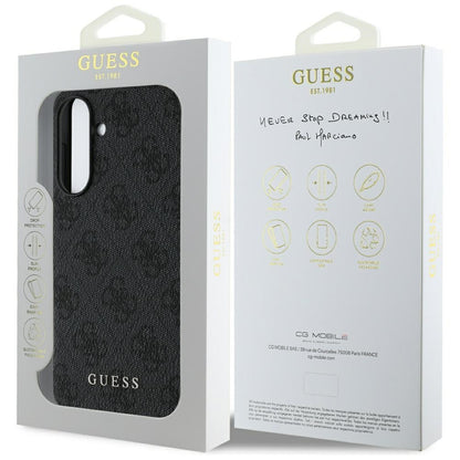 Custodia per Samsung Galaxy A56 A566, Guess, 4G Charm, Nera