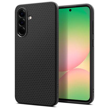 Custodia per Samsung Galaxy A56 A566, Spigen, Liquid Air, Nero Opaco ACS09291