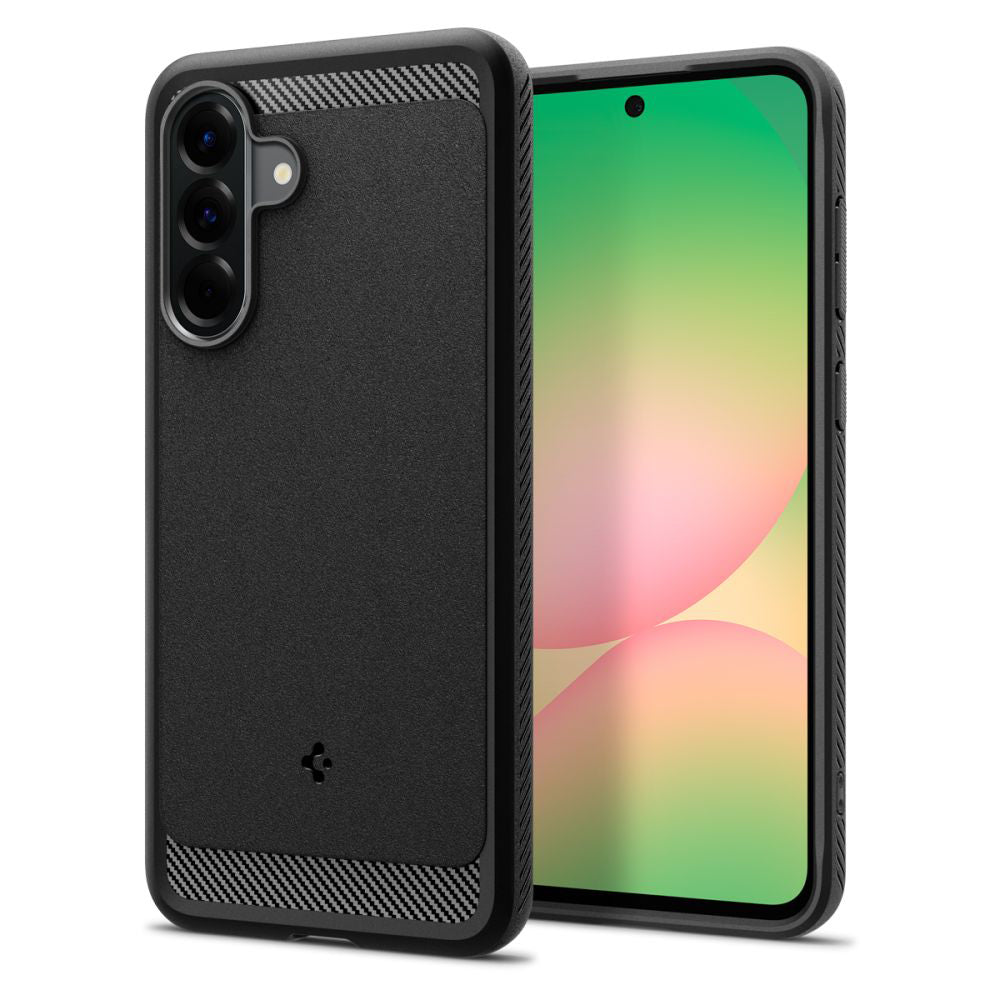 Custodia per Samsung Galaxy A56 A566, Spigen, Rugged Armor, Nera ACS09225