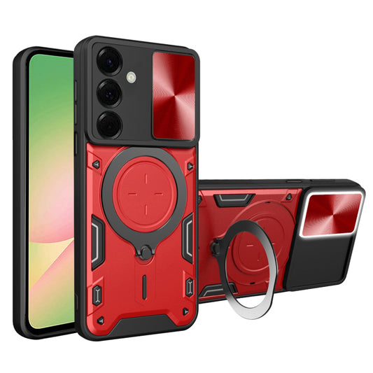 Custodia per Samsung Galaxy A56 A566, Techsuit, CamGuard Pro, Rossa