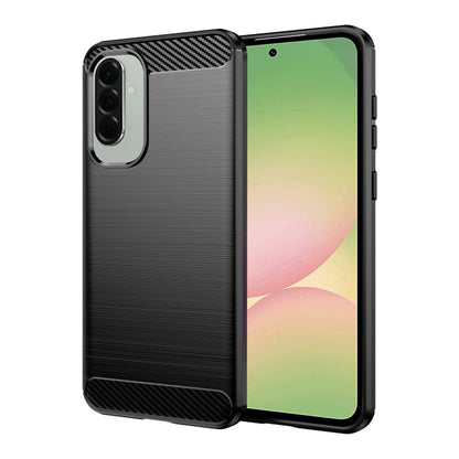 Custodia per Samsung Galaxy A56 A566, Techsuit, Carbonio, Nera