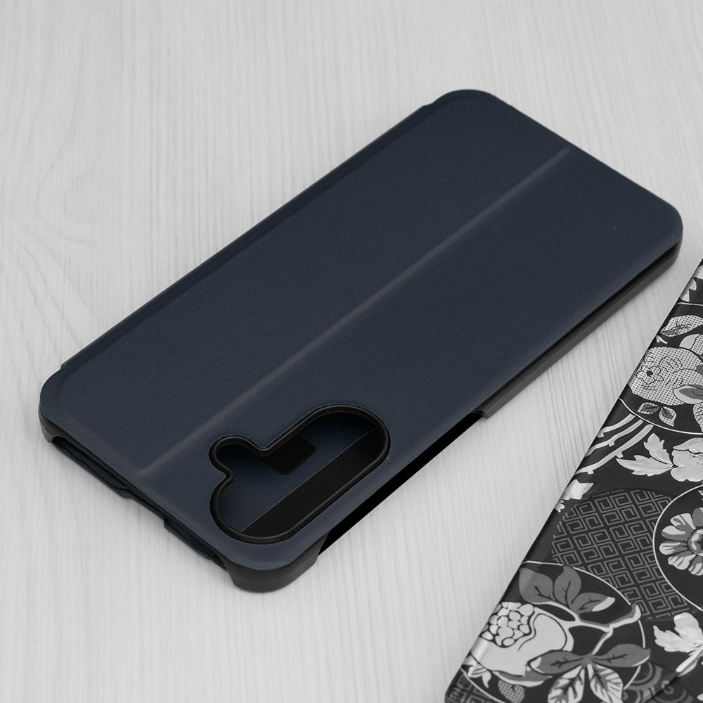Custodia per Samsung Galaxy A56 A566, Techsuit, eFold, Blu Scuro