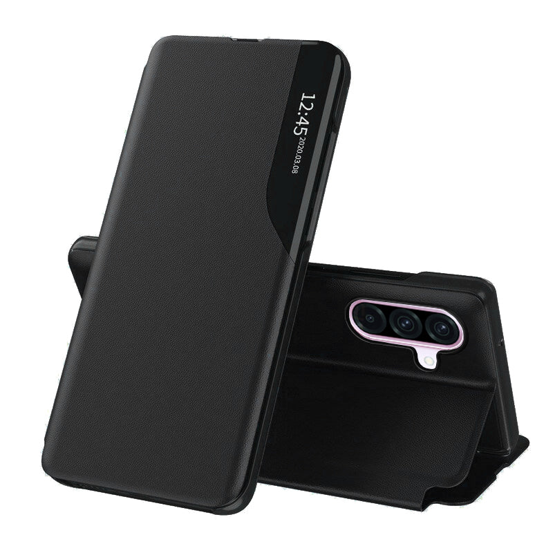 Custodia per Samsung Galaxy A56 A566, Techsuit, eFold, Nera