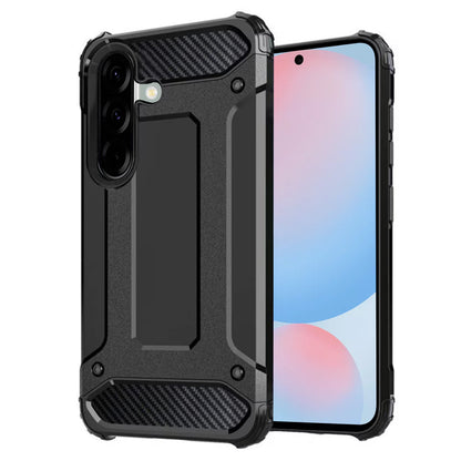 Custodia per Samsung Galaxy A56 A566, Techsuit, Hybrid Armor, Nera