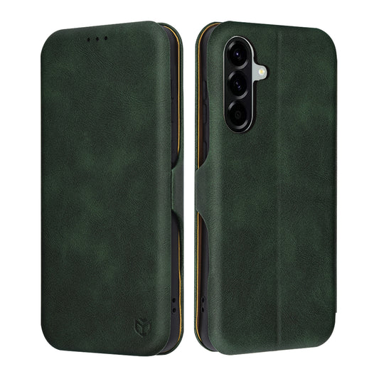 Custodia per Samsung Galaxy A56 A566, Techsuit, Safe Wallet Plus, Verde